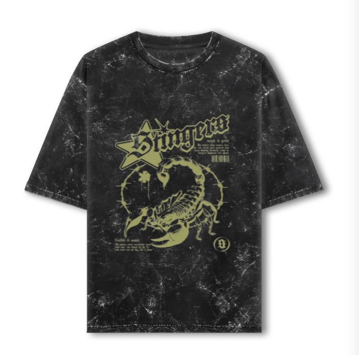 Desert Thug black oversized tee