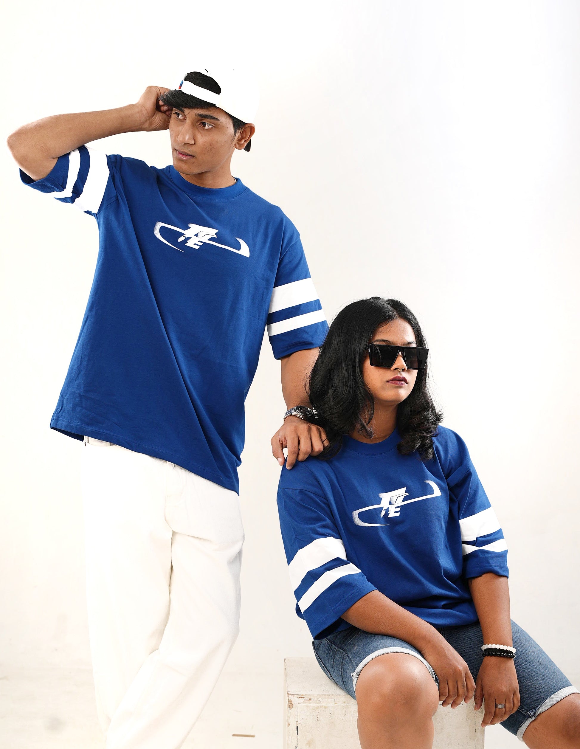 BLUE OVERSIZED TSHIRT